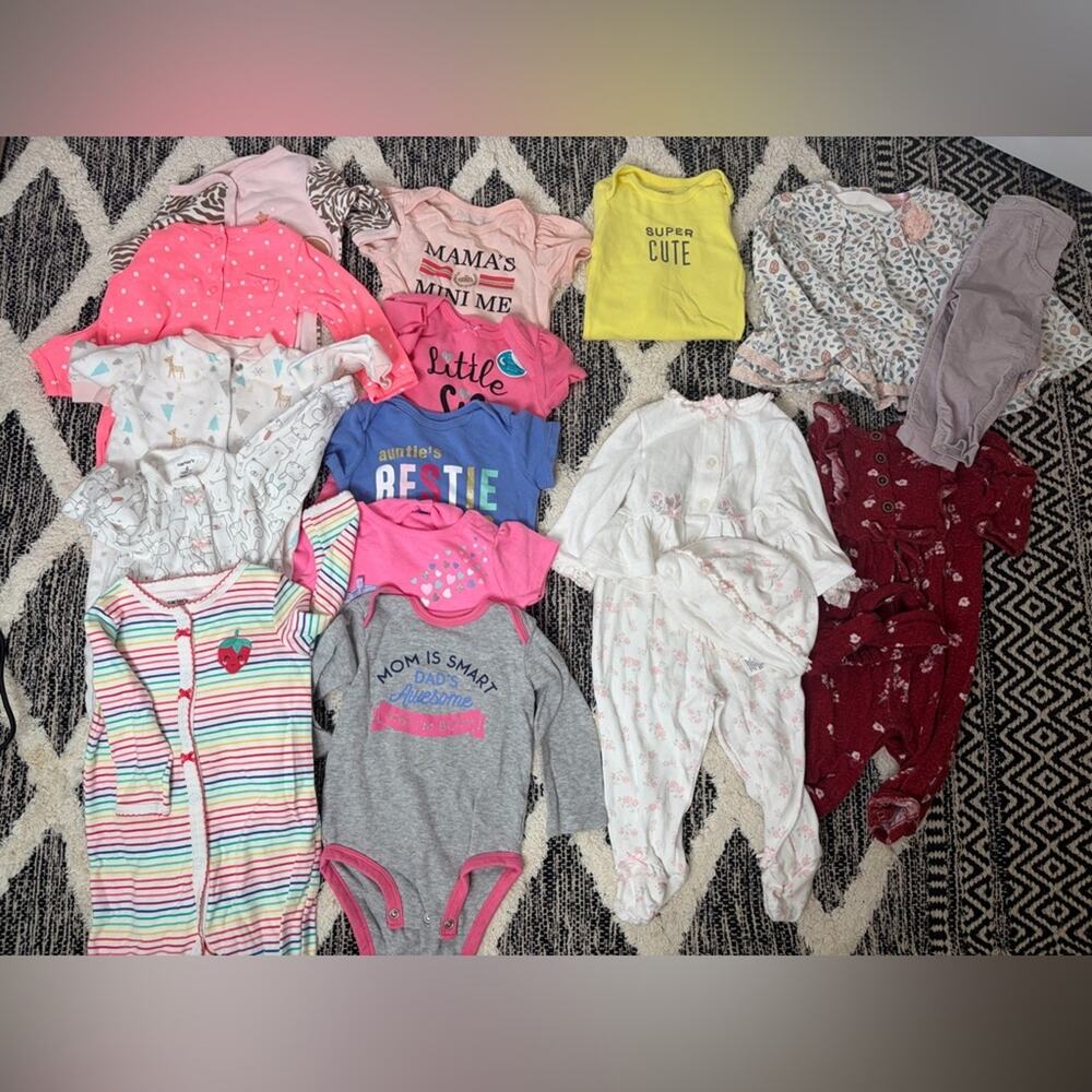 Baby Girl One Pieces Set size 6mo 3/6mo spring bundle euc! Summer clothes